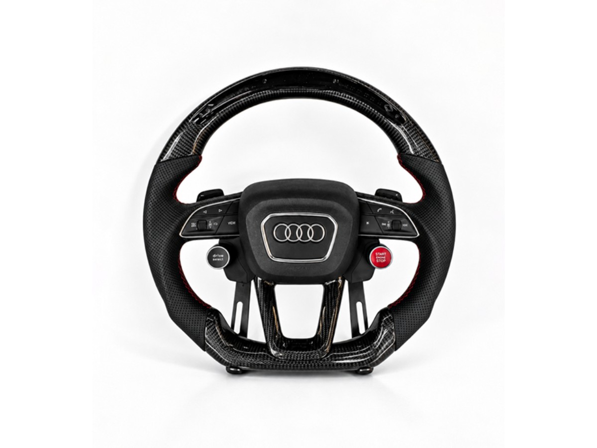 VOLANTE AUDI SPORT | FIBRA DE CARBONO + SHIFT LIGHTS